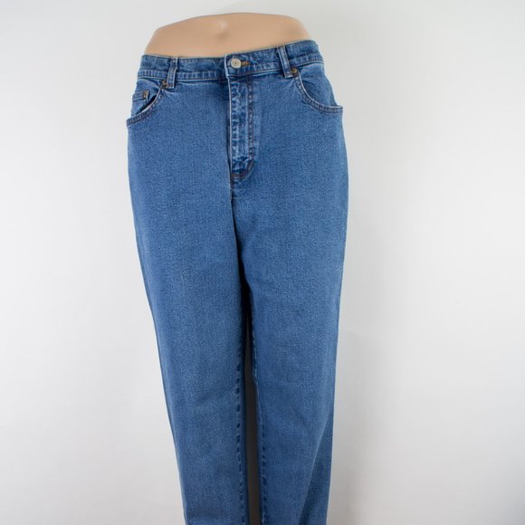 Lauren Ralph Lauren Green Label Straight Taper 10 (30 X 30) Women's Mom Jeans